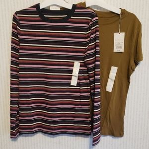 a new day Women's T-shirts Lot 2 shirts Small